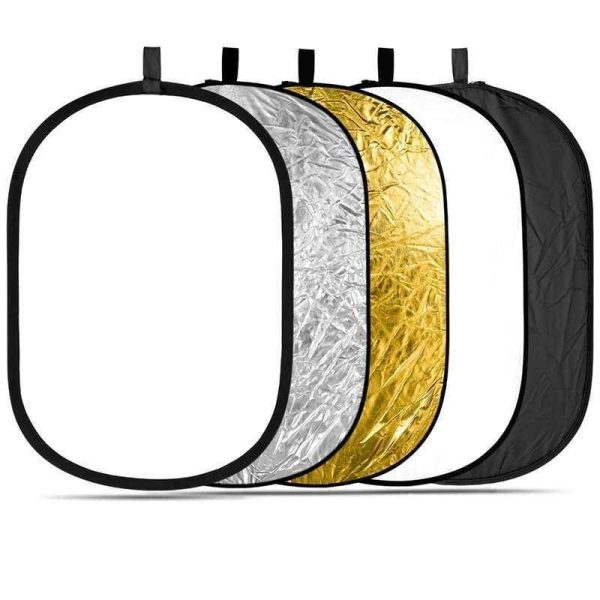 5 in 1 Collapsible Reflector 150 by 220 cm